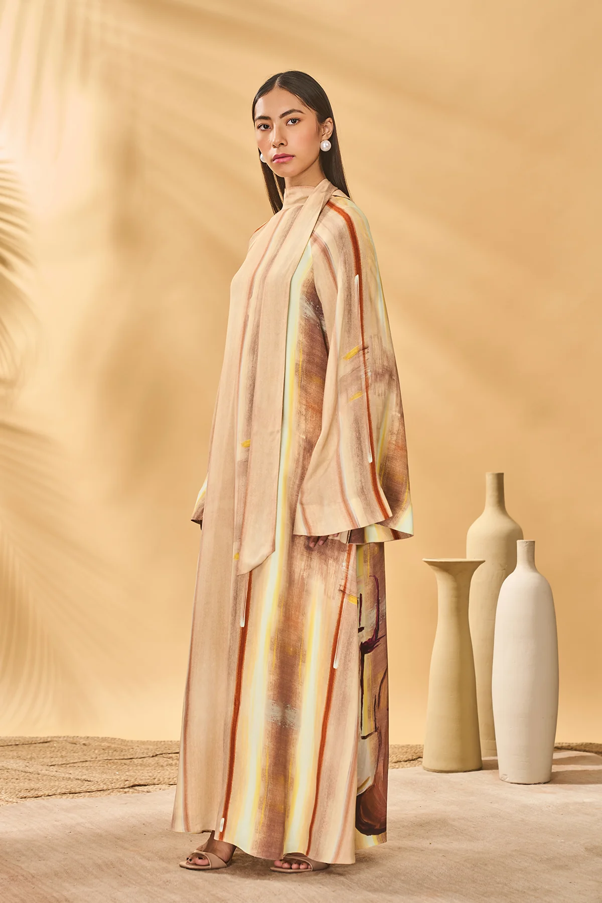 Rustic Strokes Reversible Kaftan - Image 7