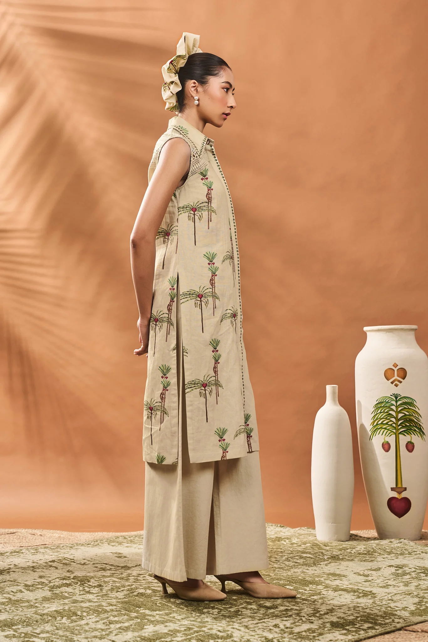 Sage Green Blooming Board Tunic Set - Image 3