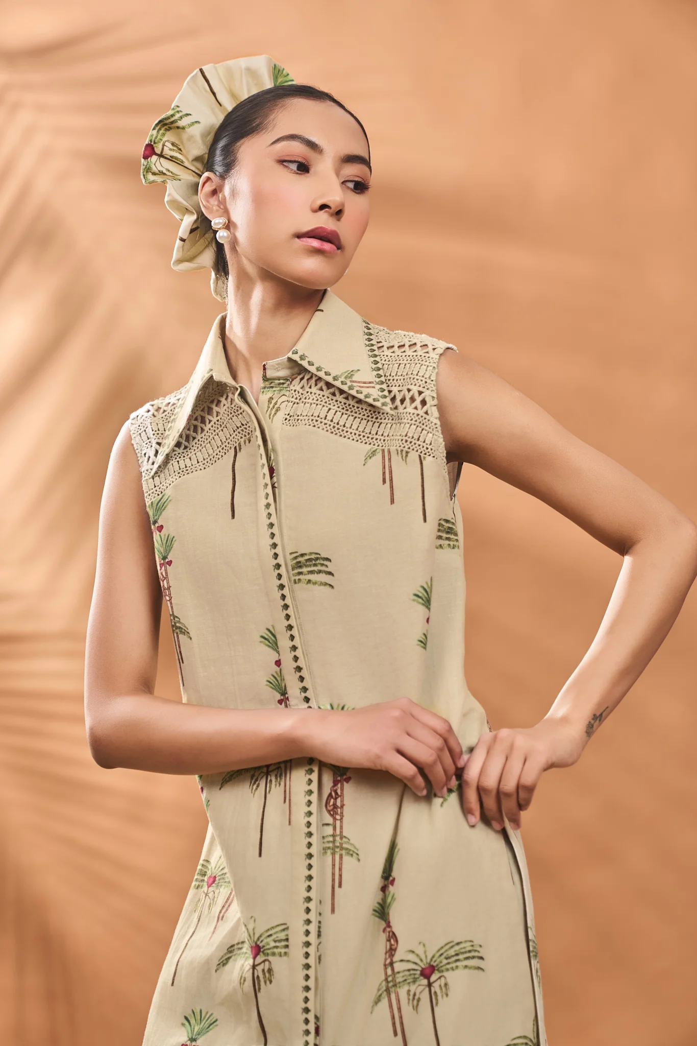 Sage Green Blooming Board Tunic Set - Image 5