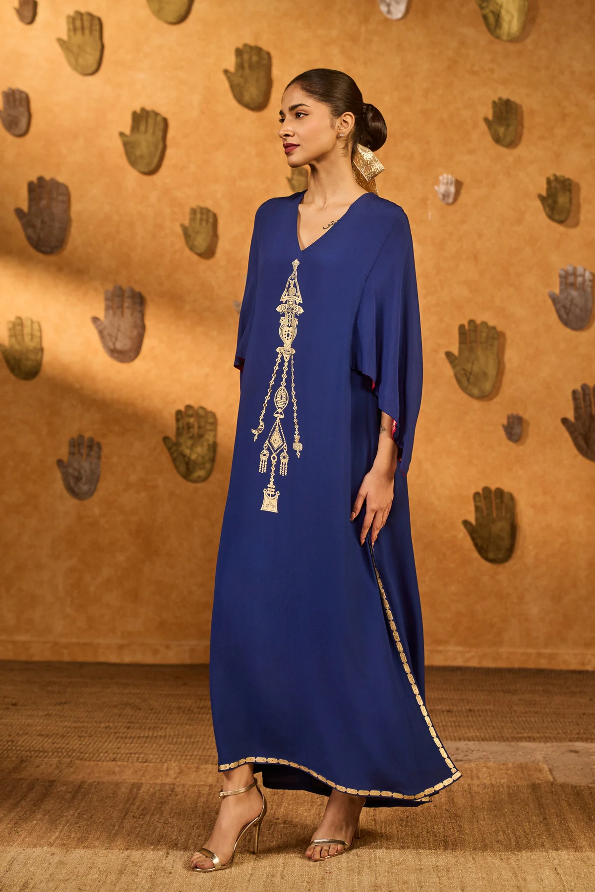 Sapphire Tribal Whisper Kaftan - Image 7