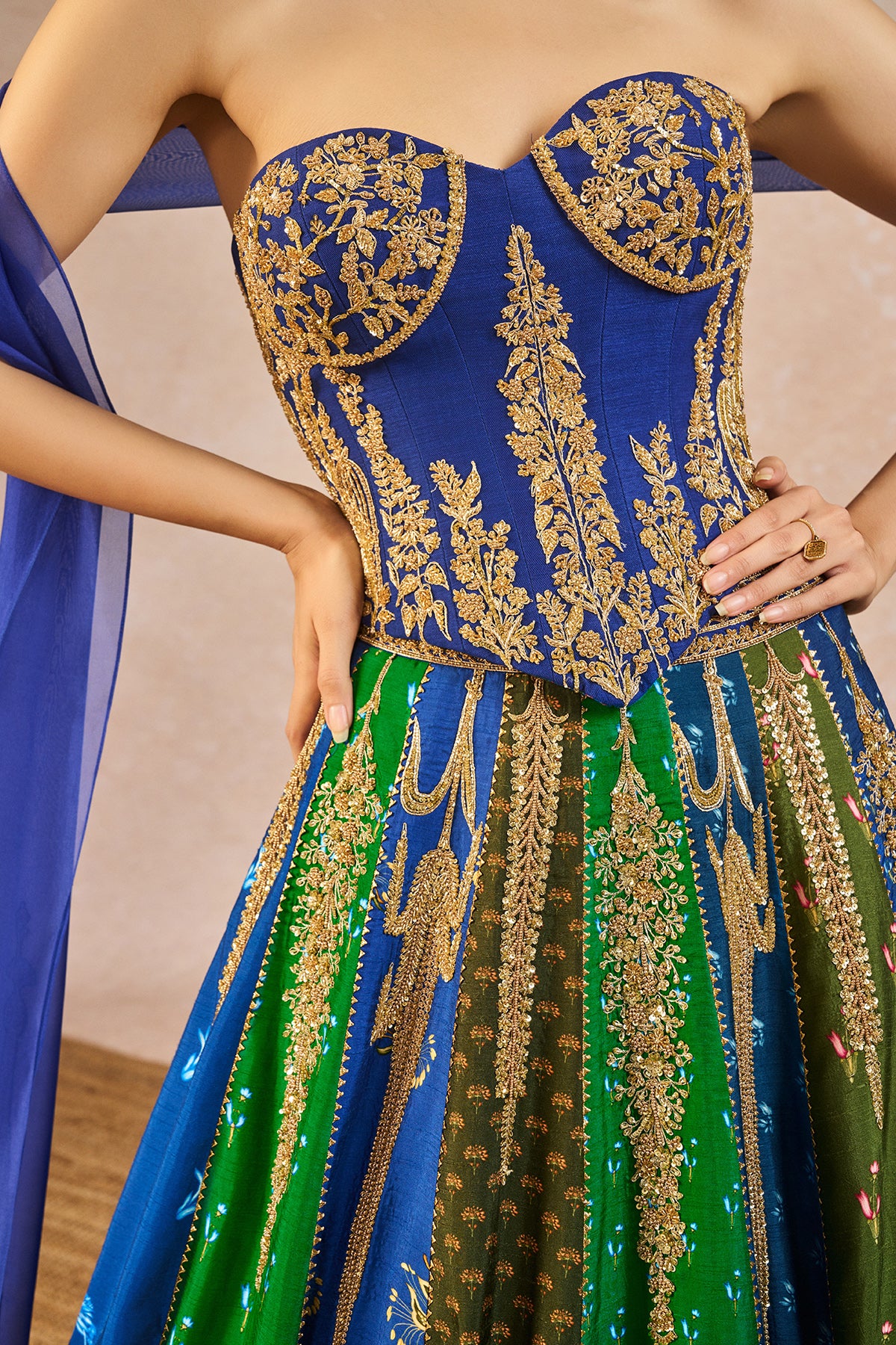 The 'Rango Sa Jahan' Lehenga - Image 7