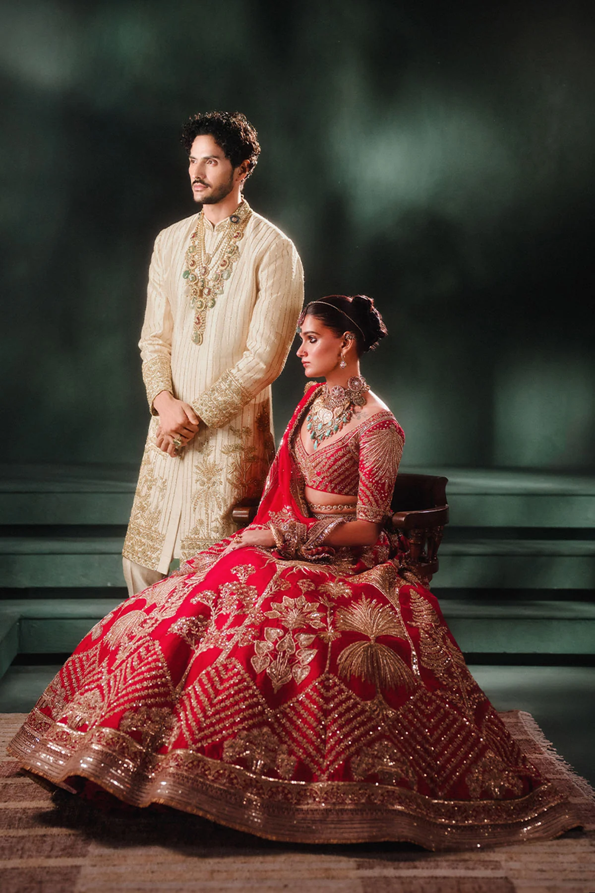 The Aalu Bukhara Lehenga - Image 11