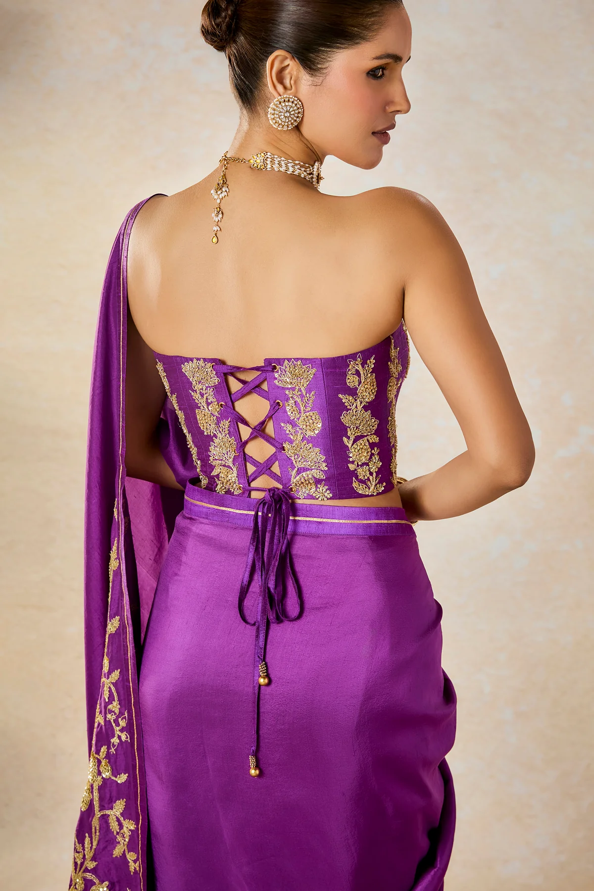 The Jamun Fizz Saree - Image 10