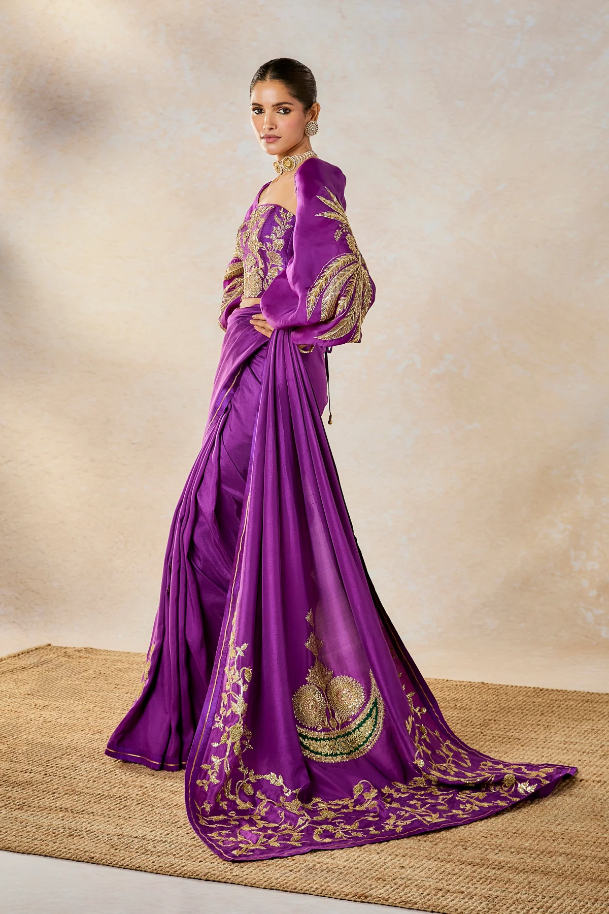 The Jamun Fizz Saree - Image 4