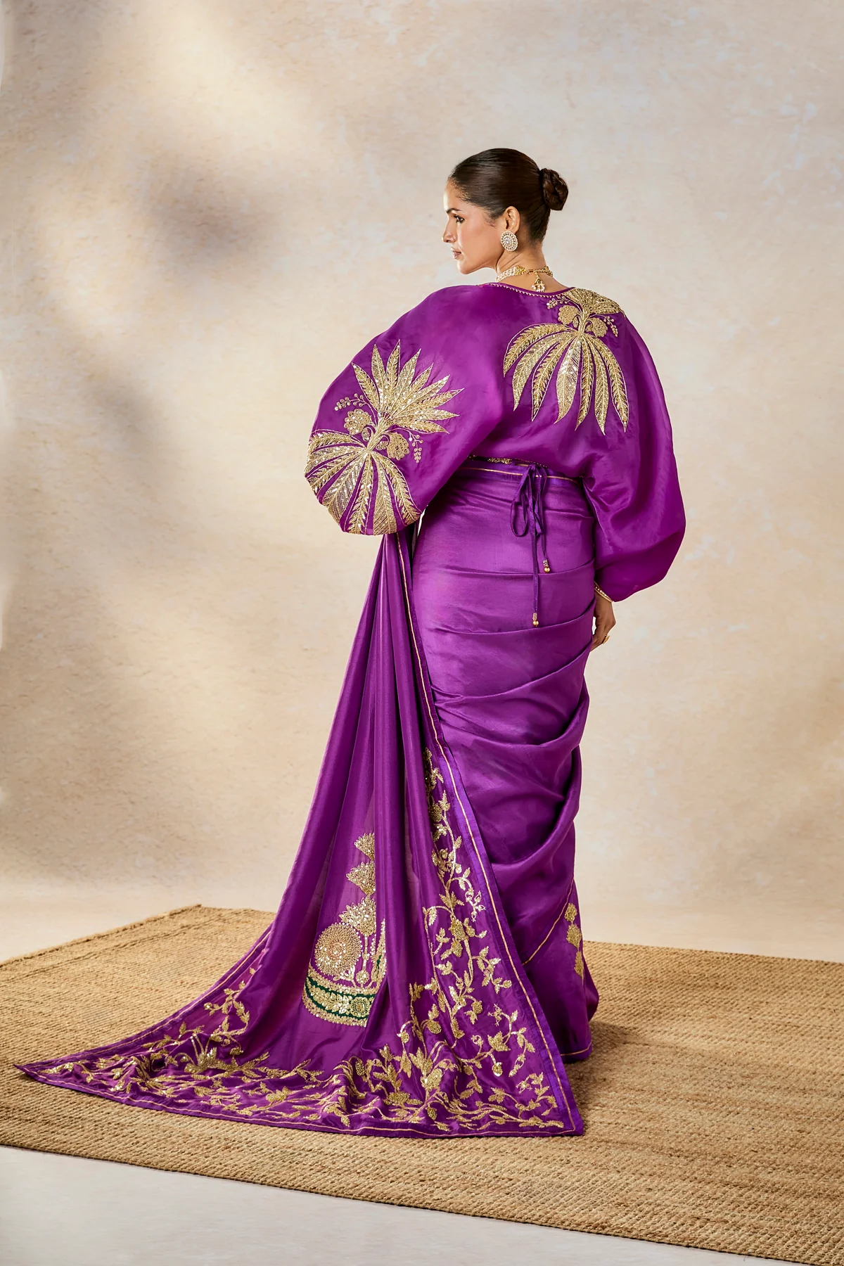 The Jamun Fizz Saree - Image 5