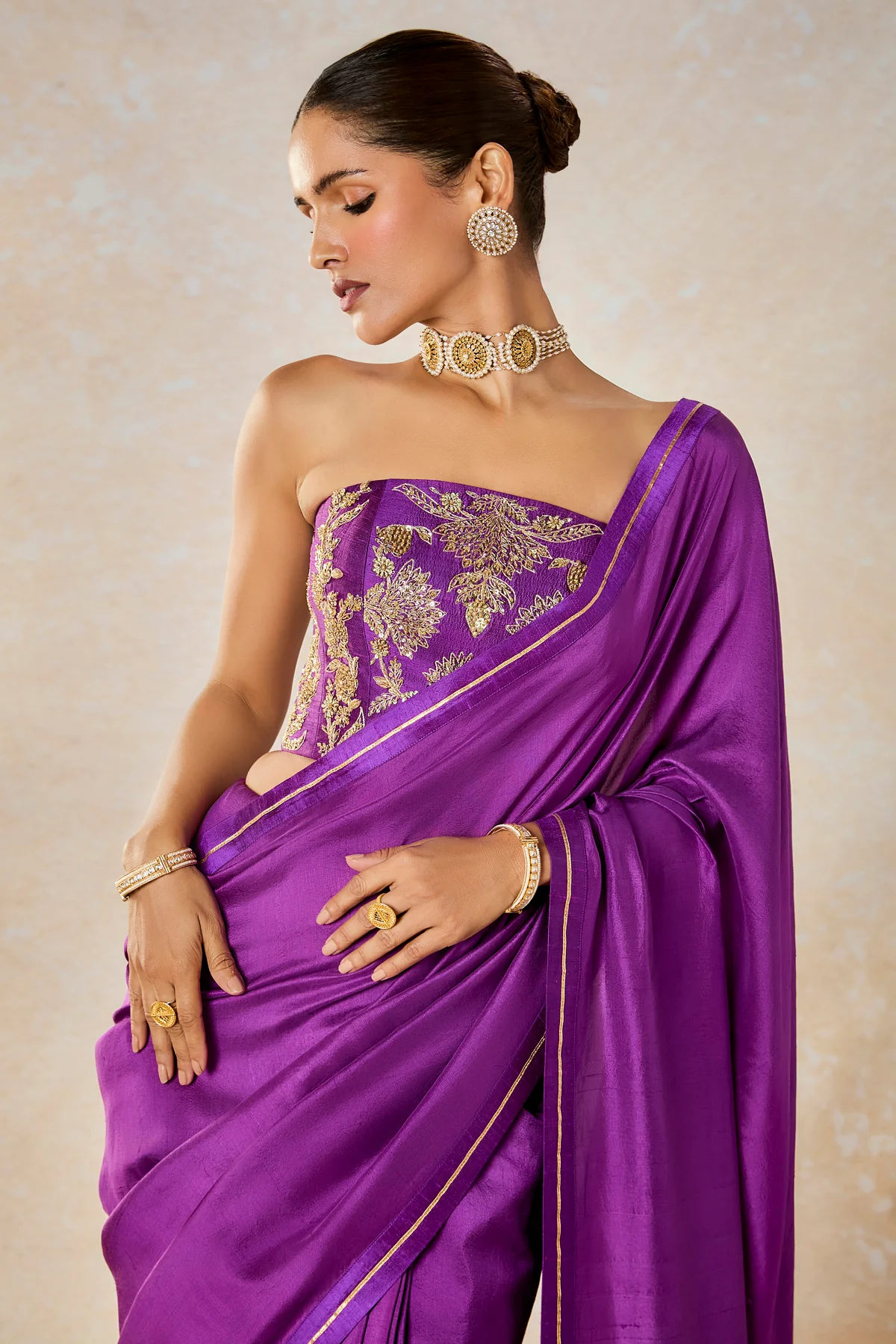 The Jamun Fizz Saree - Image 8