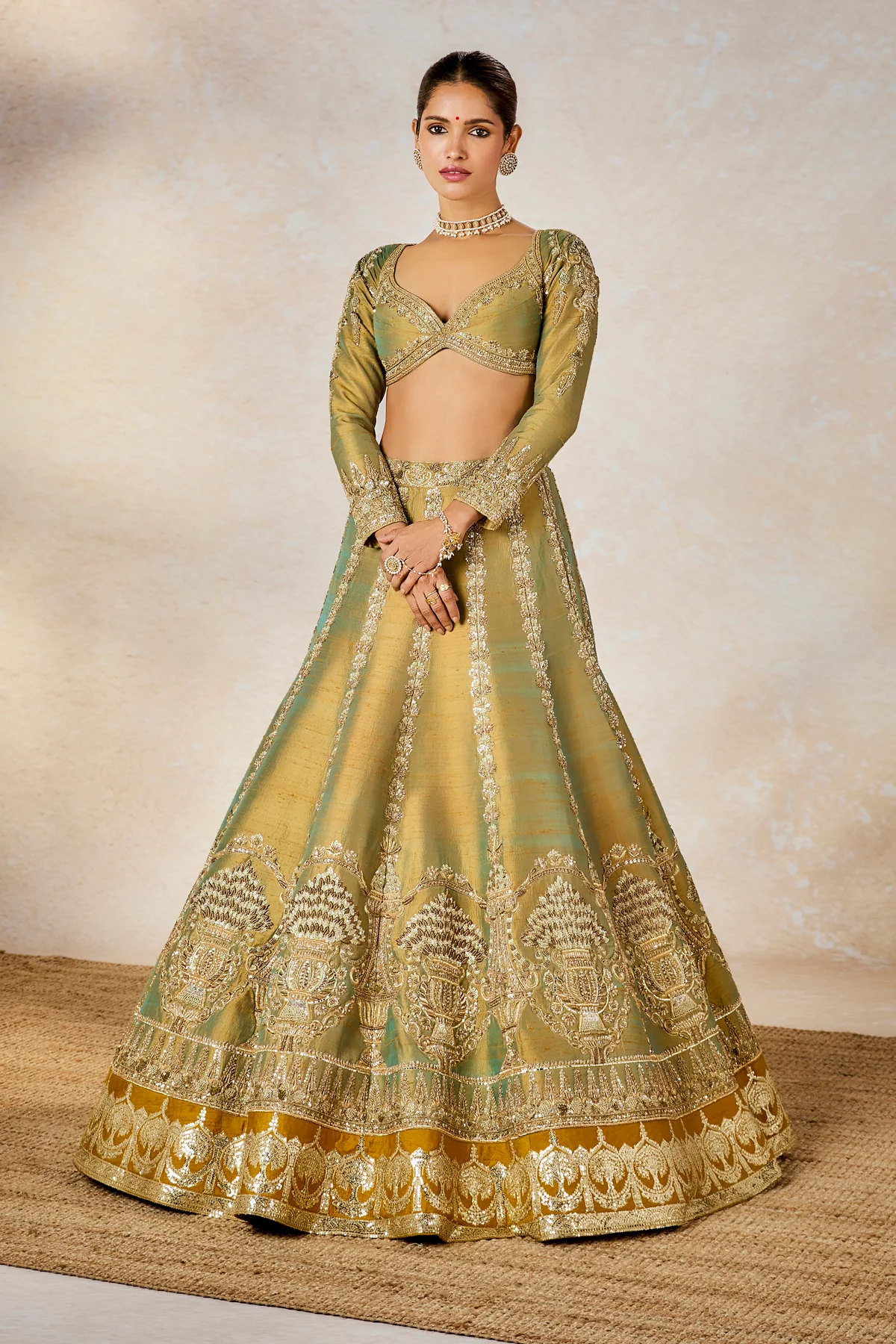 The Kesar Varak Lehenga - Image 3
