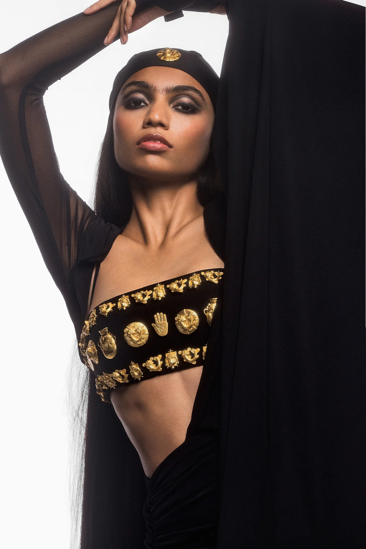 The Midnight Cocktail Saree - Image 2