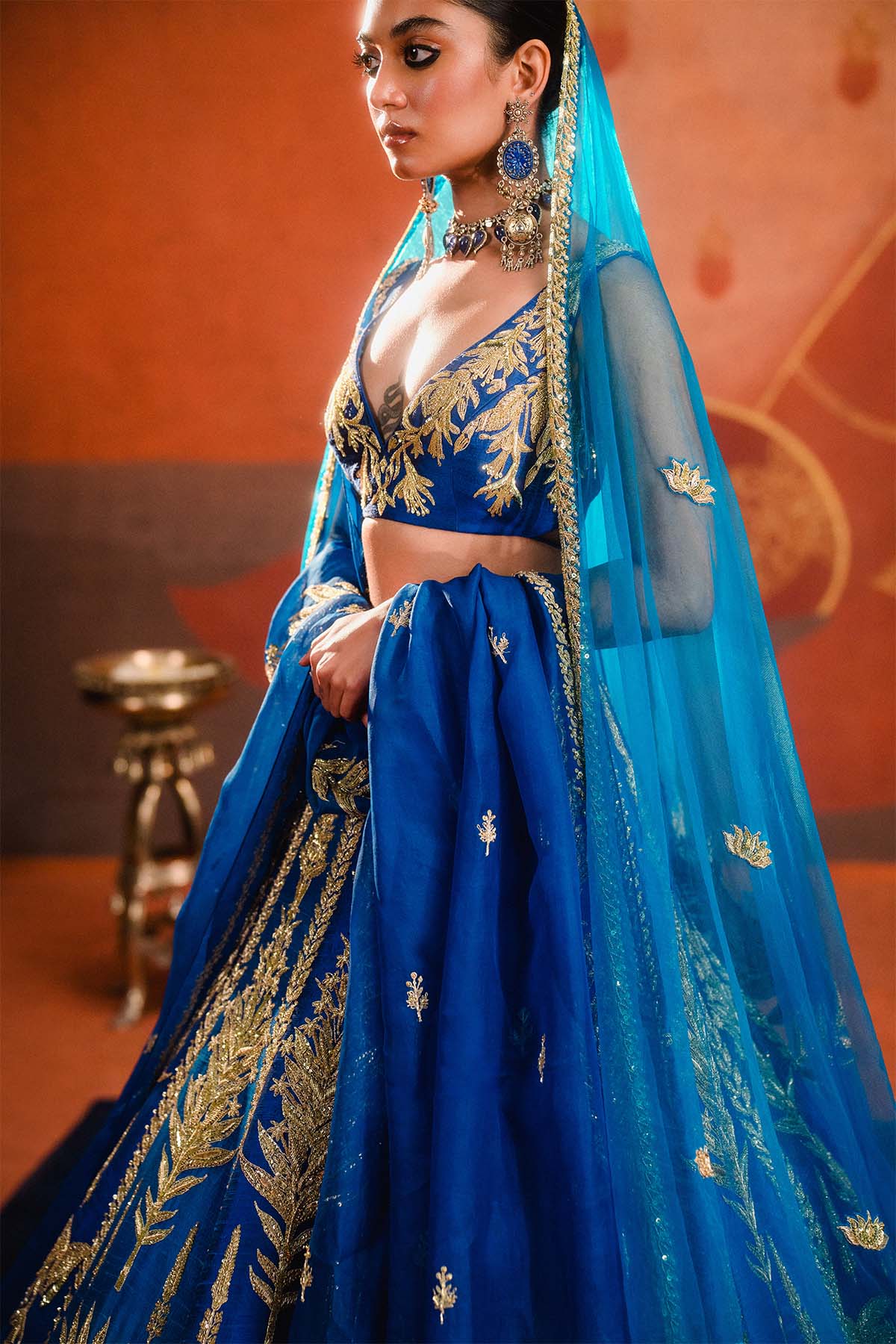 The Neel Bahar Lehenga - Image 9
