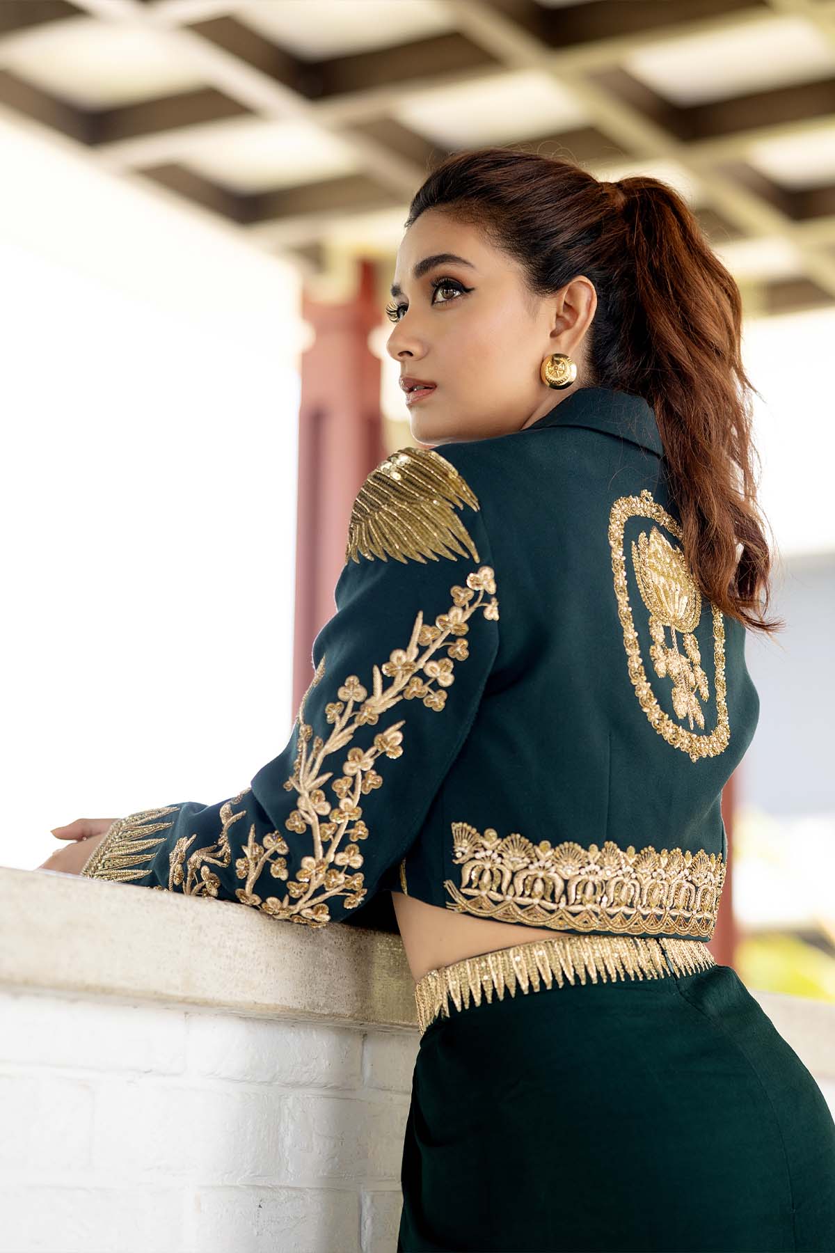 The Paan Petha Cropped Blazer Set - Image 4