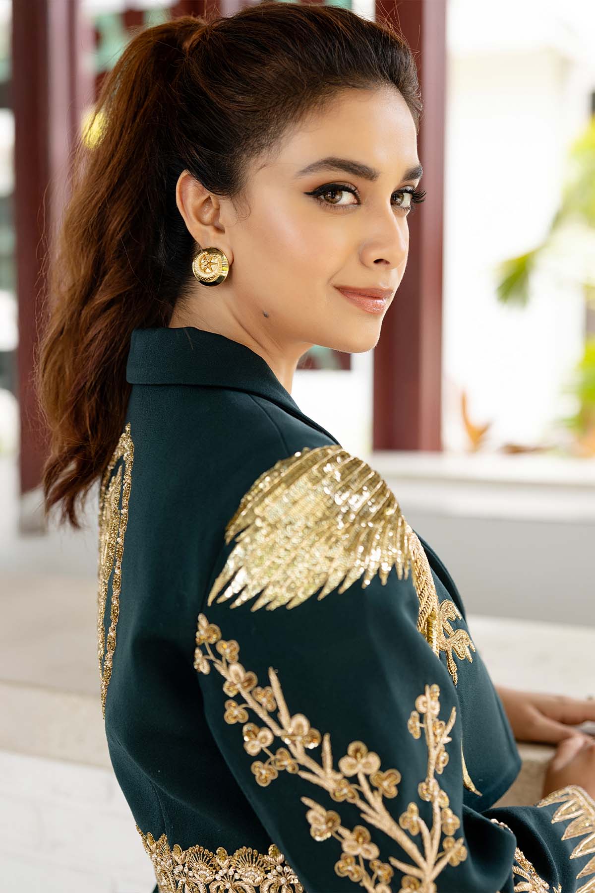 The Paan Petha Cropped Blazer Set - Image 5
