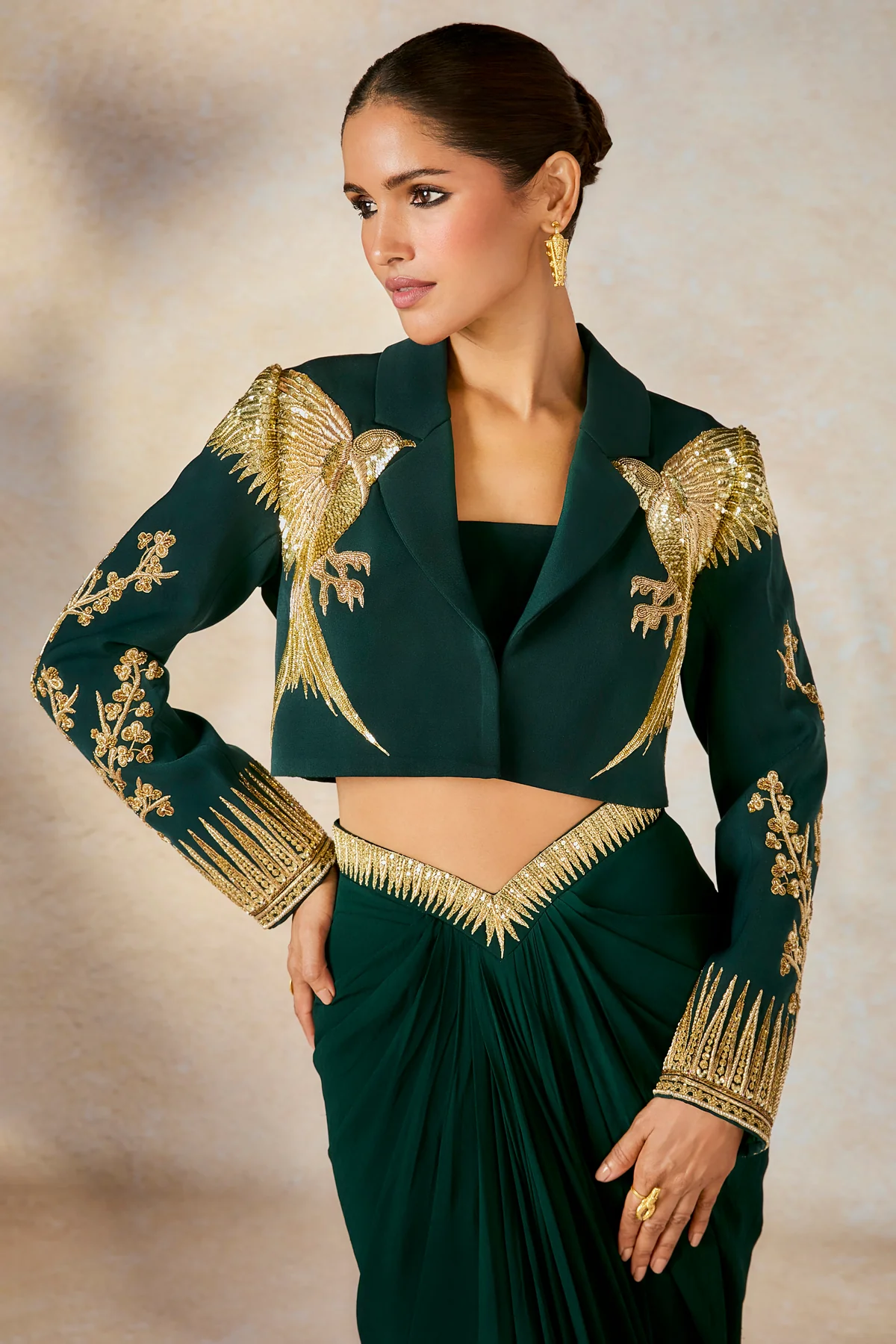 The Paan Petha Cropped Blazer Set - Image 8