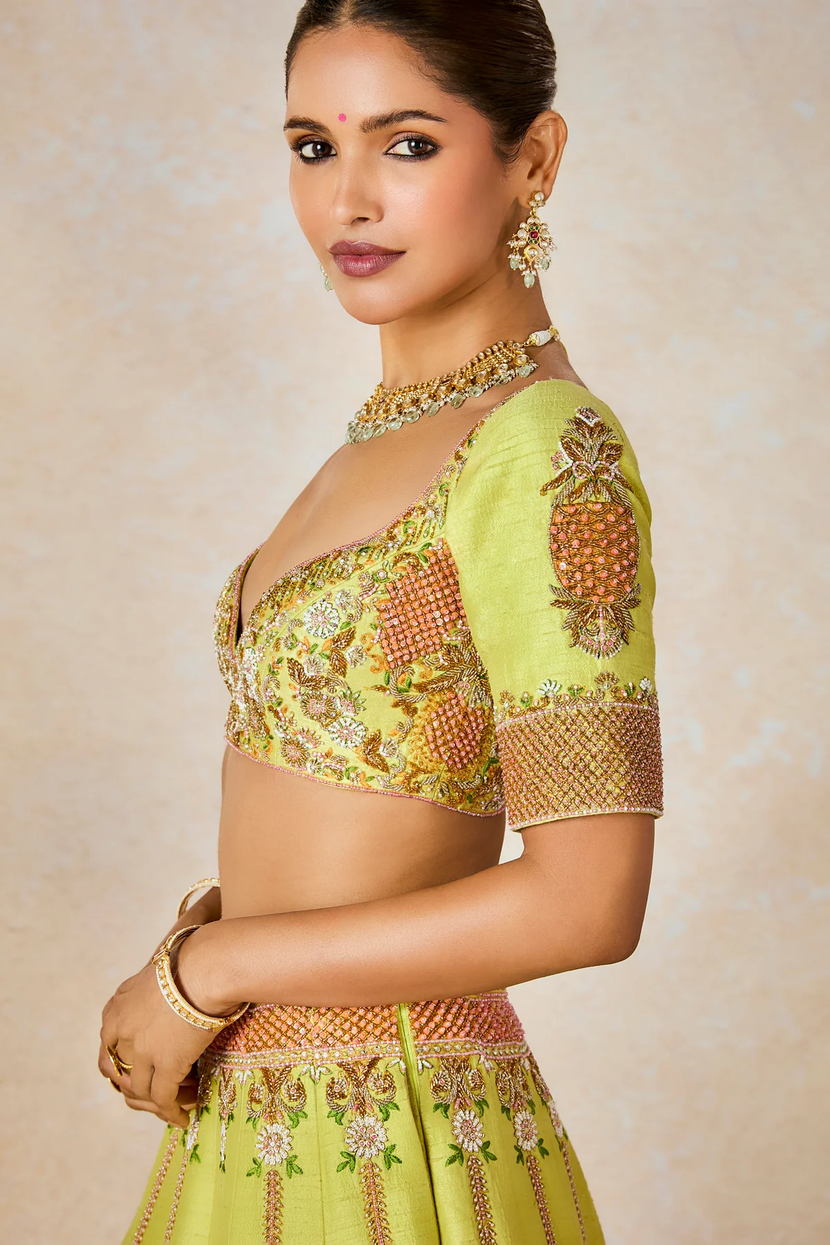 The Pista Kulfi Lehenga - Image 7