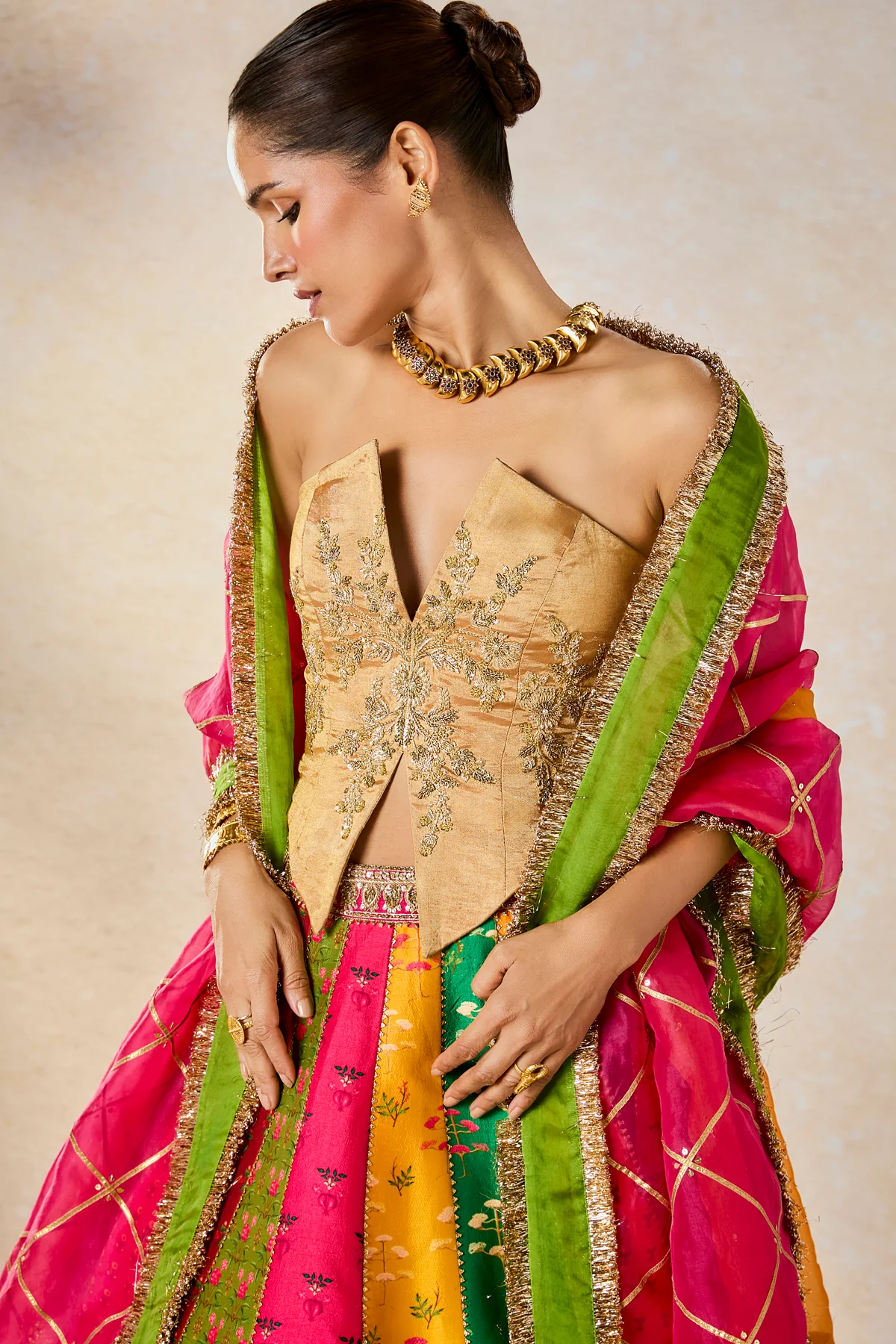 The Rainbow Barfi Lehenga - Image 3