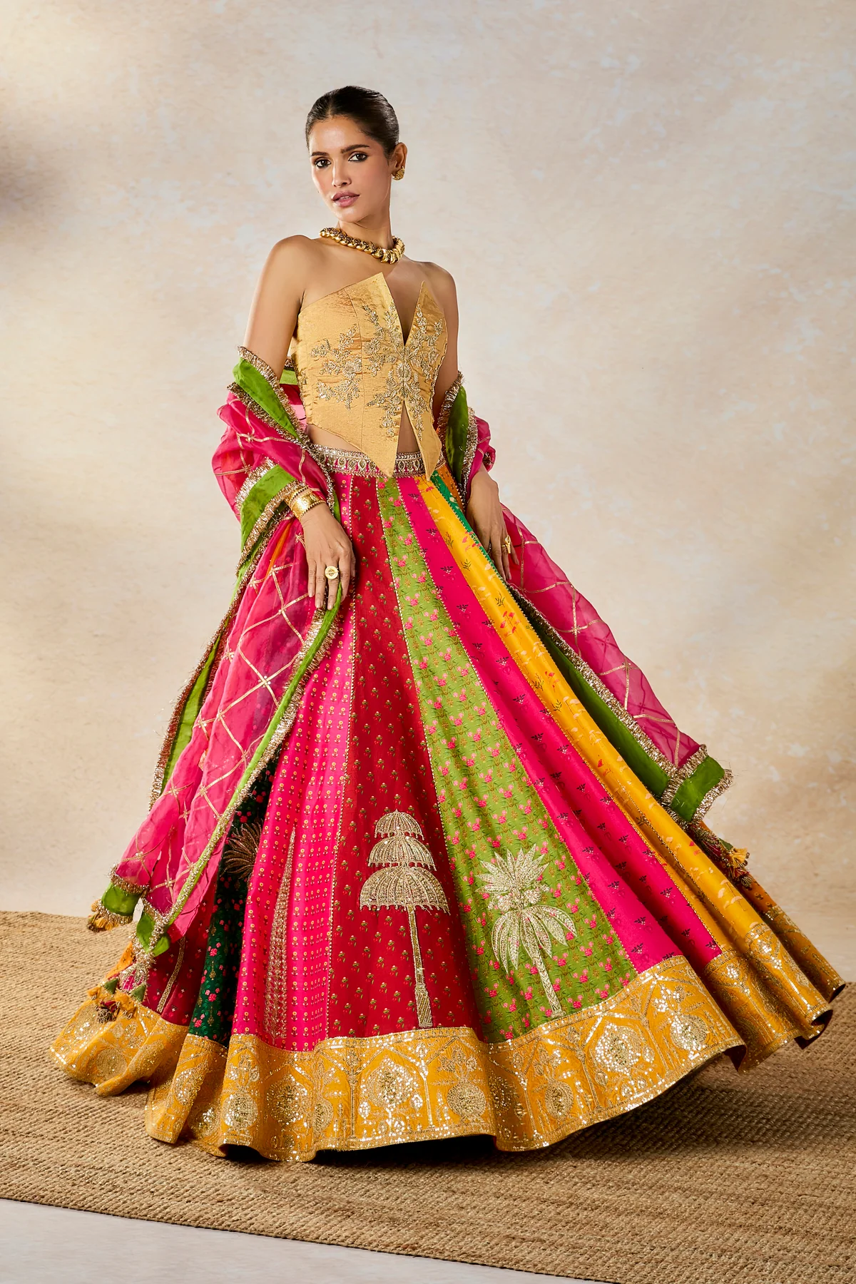 The Rainbow Barfi Lehenga - Image 4