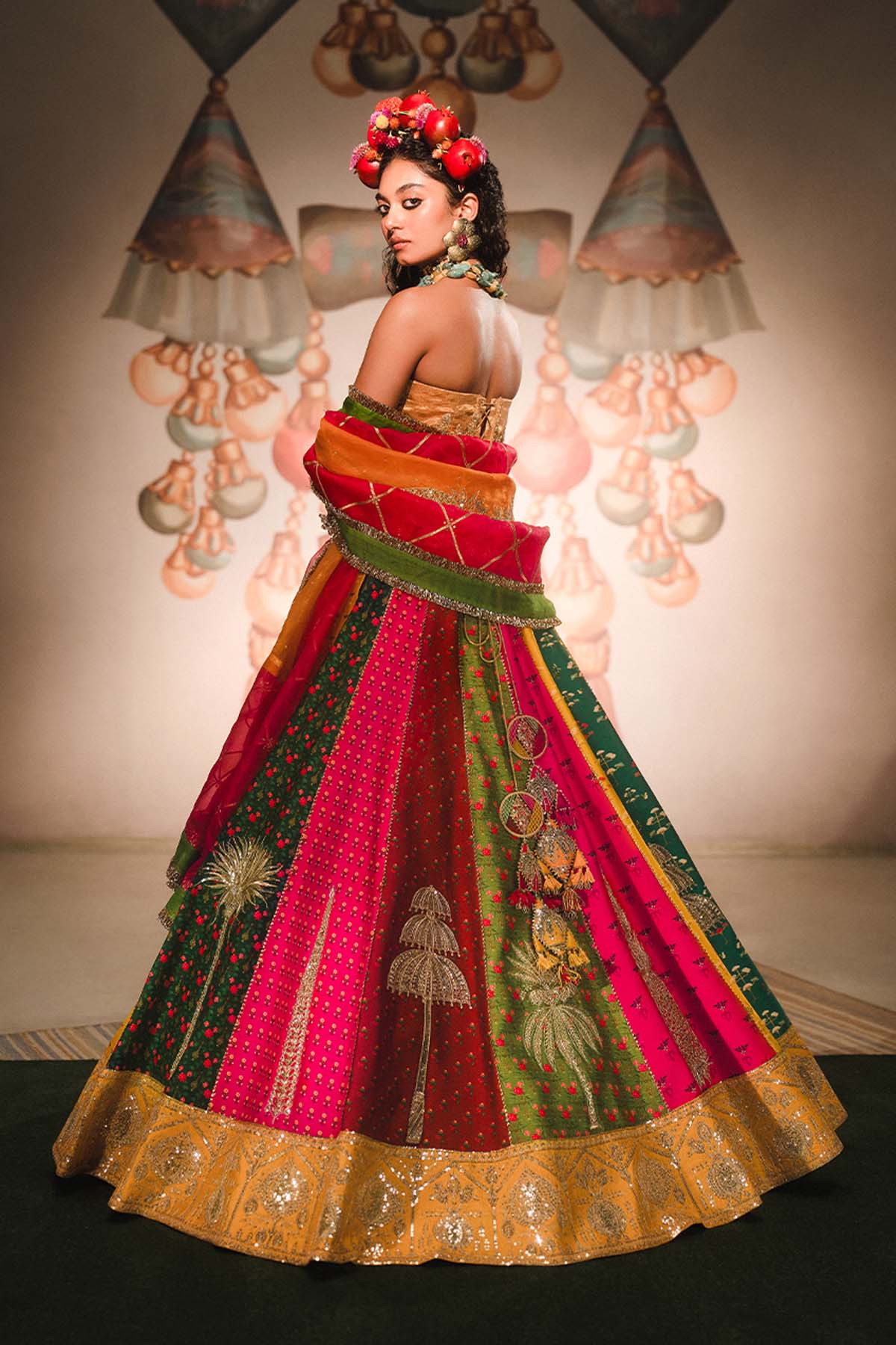 The Rainbow Barfi Lehenga - Image 8