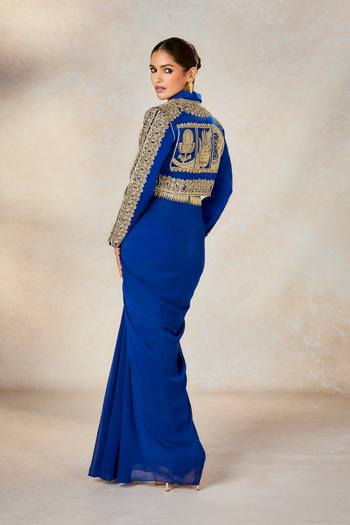 The Saanjh Baug Cropped Blazer Set - Image 6