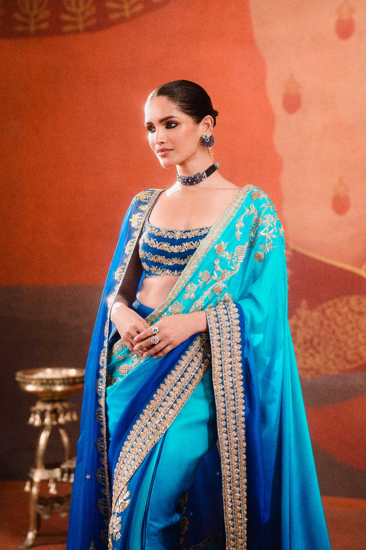 The Saanjh Stitched Saree - Image 3