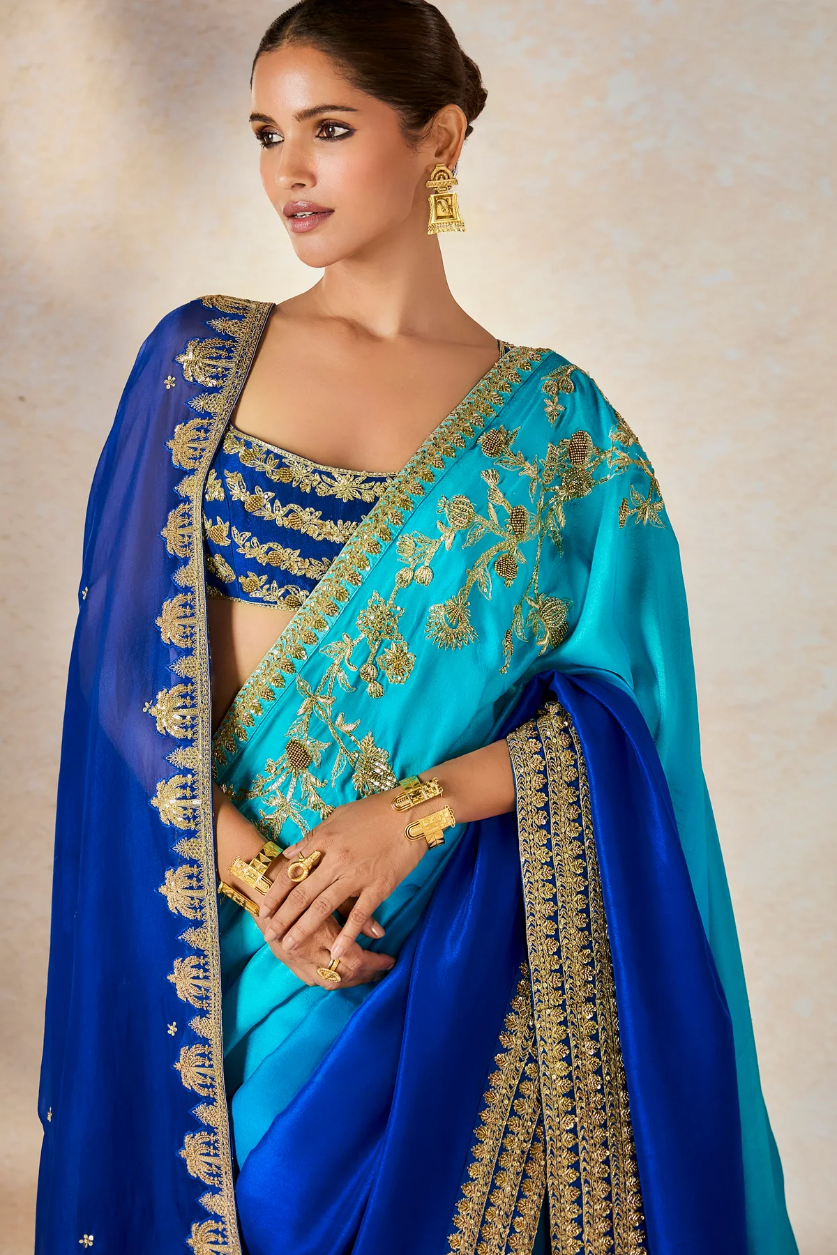 The Saanjh Stitched Saree - Image 6