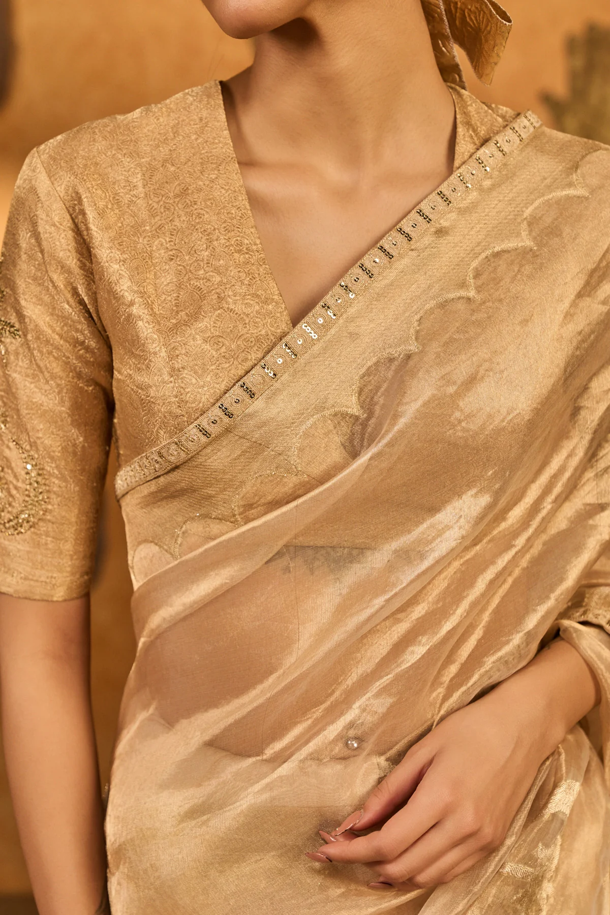 Tissue Coco Saree - Image 5