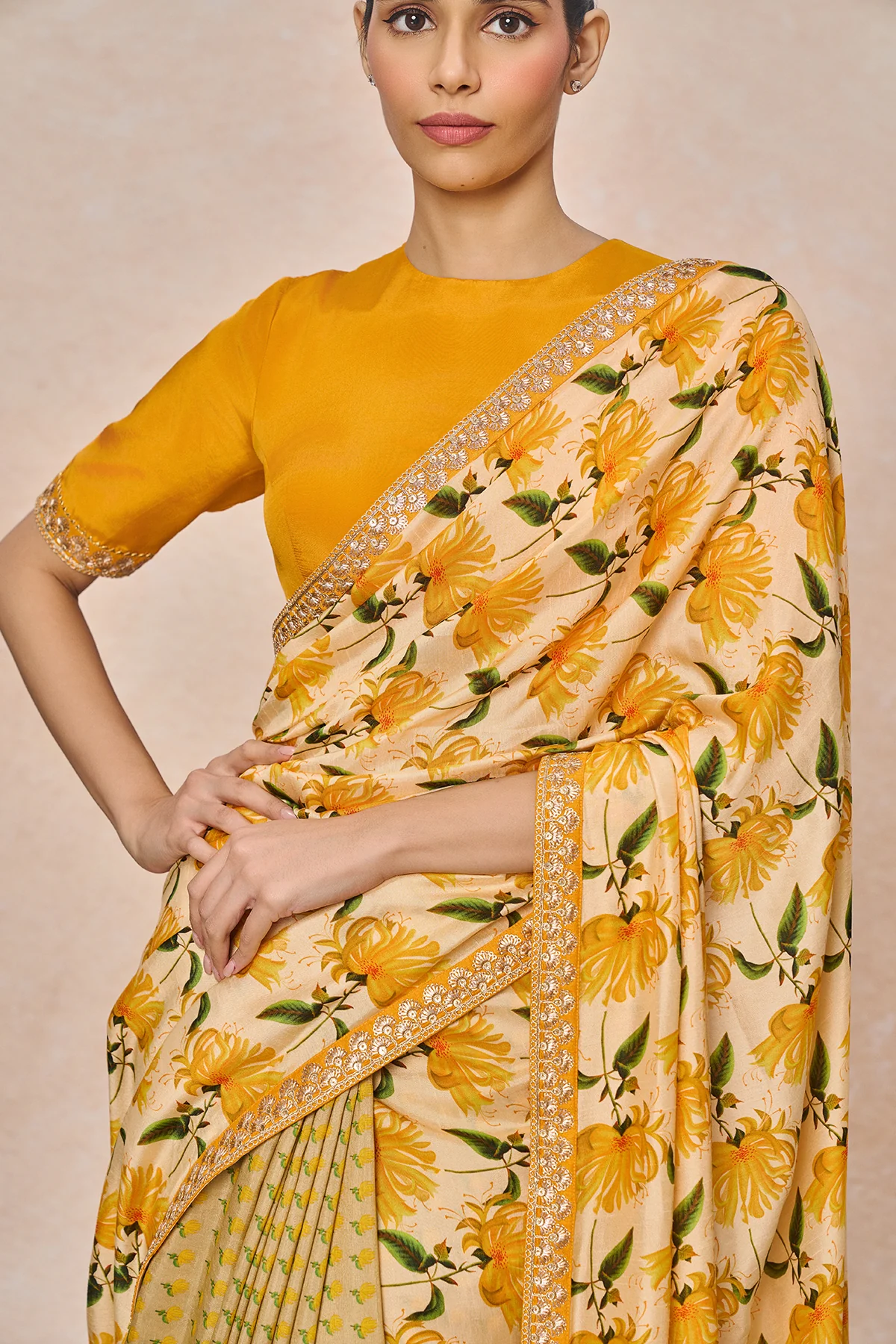 Vanilla Summermist Saree - Image 5