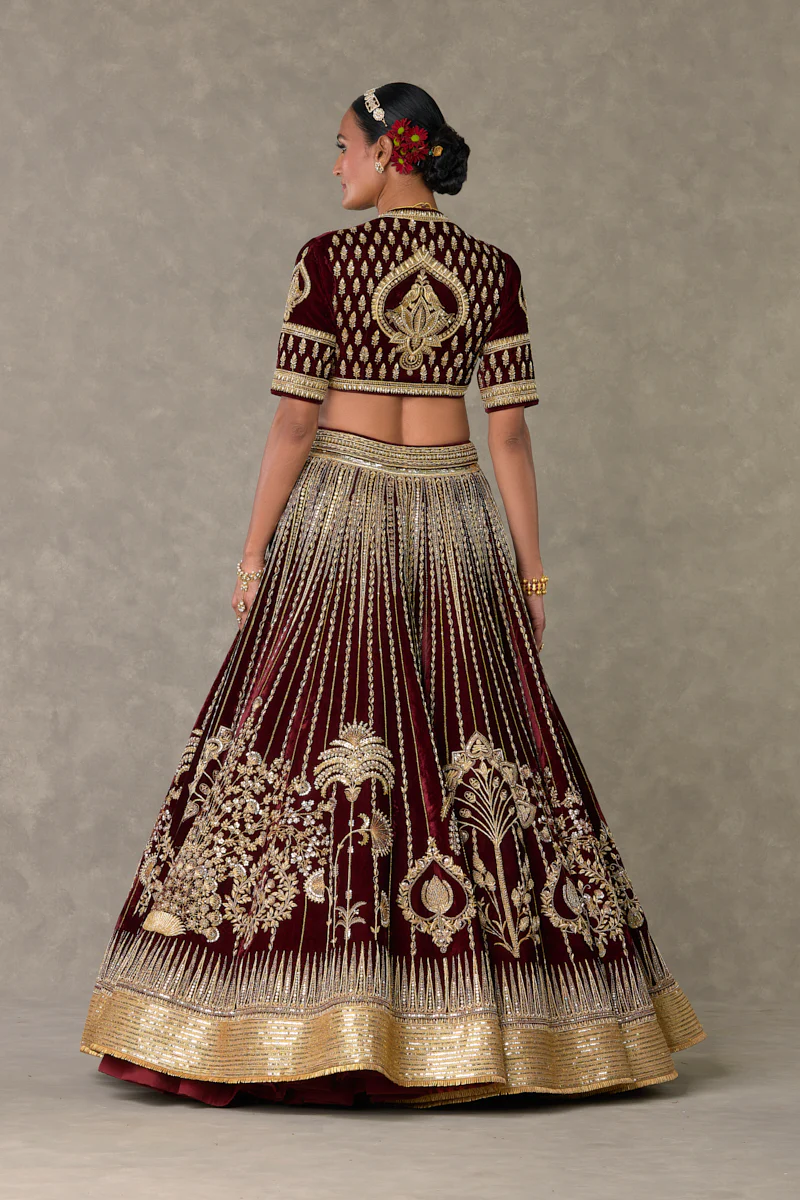 Wine Dil-Chidiya Lehenga - Image 7