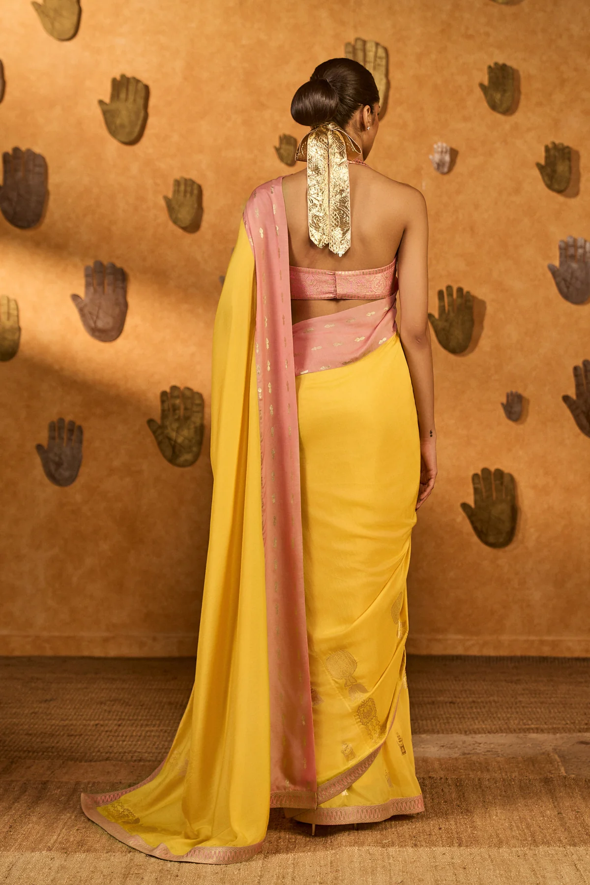 Yellow Bloom Keeper Saree - Image 2