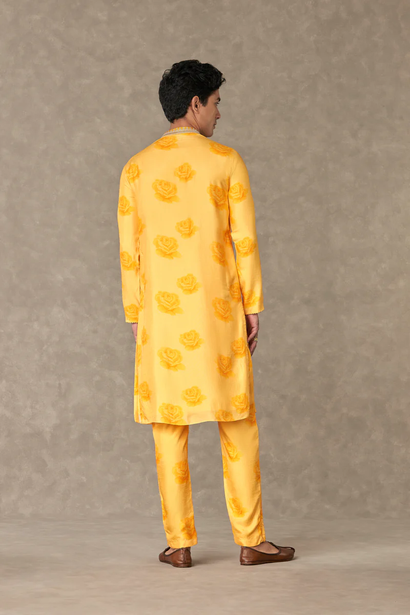 Yellow Gulaab Kurta Set - Image 6