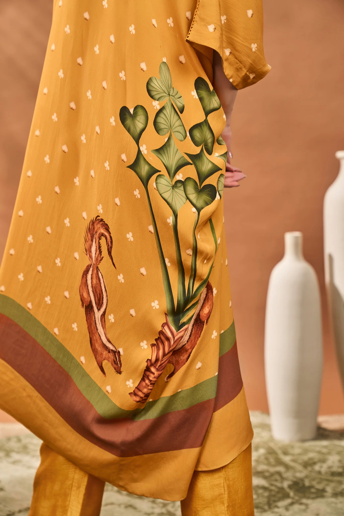 Yellow Spades Blossom Tunic Set - Image 5